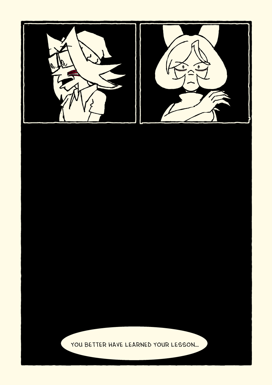 A bloody gash stretches across Michelle's cheek. Marilyn stands with her claws bared. 'You better have learned your lesson...' she says.